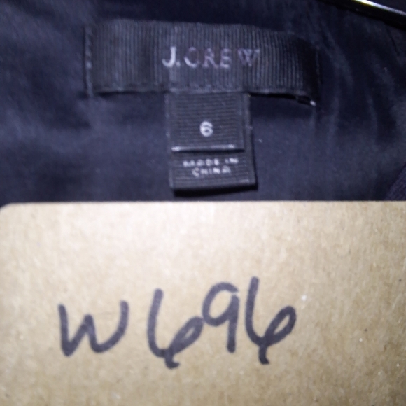 Elegant J. Crew Navy Blue Sleeveless Sheath Dress With Pockets In A Size 6. EUC. - Picture 7 of 8